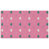 Nappe Cœur mignon simple sans couture rose / vert (Devant (Horizontal))