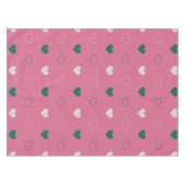 Nappe Cœur simple mignon sans couture rose / vert (Devant (Horizontal))