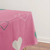 Nappe Cœur simple mignon sans couture rose / vert (In Situ)