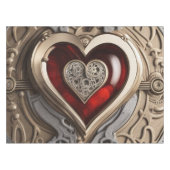 Nappe Coeur Steampunk - Amour mécanique complexe (Devant (Horizontal))