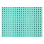 Nappe Coeurs Abstraits modernes - Aqua et Turquoise (Devant (Horizontal))