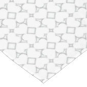 Nappe Coeurs blancs Gris Diamond Motif (Angle)