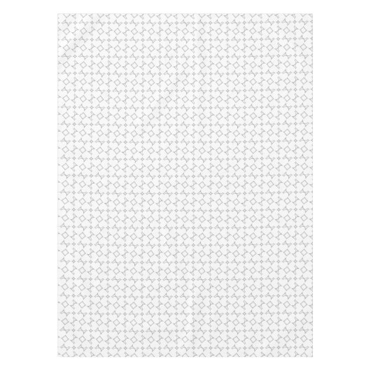 Nappe Coeurs blancs Gris Diamond Motif (Devant)