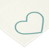 Nappe Cœurs charmants / crème orange vert (Angle)