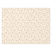 Nappe Coeurs de cerises rouges mignons Bows sur crème (Devant (Horizontal))