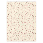 Nappe Coeurs de cerises rouges mignons Bows sur crème (Devant)