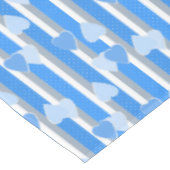 Nappe Cœurs de la Saint-Valentin sur fond rayé (Angle)