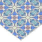 Nappe Coeurs de mandala bleu motif Thunder_Cove (Angle)