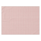 Nappe Cœurs Dispersés Doux - Crème et Rouge (Devant (Horizontal))