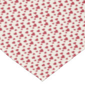 Nappe Cœurs Dispersés Doux - Crème et Rouge (Angle)