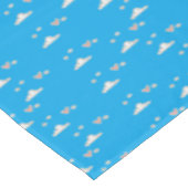 Nappe Coeurs et nuages sur le bleu (Angle)