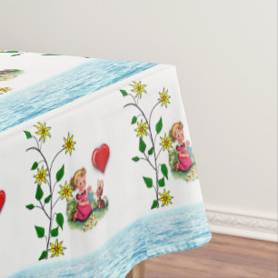 Nappe Coeurs floraux