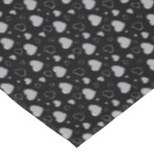 Nappe Coeurs gris brillant mignon motif romantique (Angle)