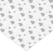 Nappe Coeurs gris brillant mignon motif romantique (Angle)