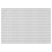 Nappe Coeurs noir brillant mignon motif romantique (Devant (Horizontal))