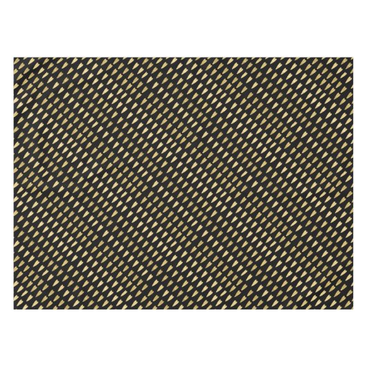 Nappe Coeurs noir et or (Devant (Horizontal))
