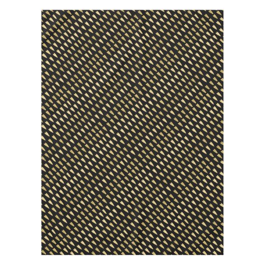 Nappe Coeurs noir et or (Devant)