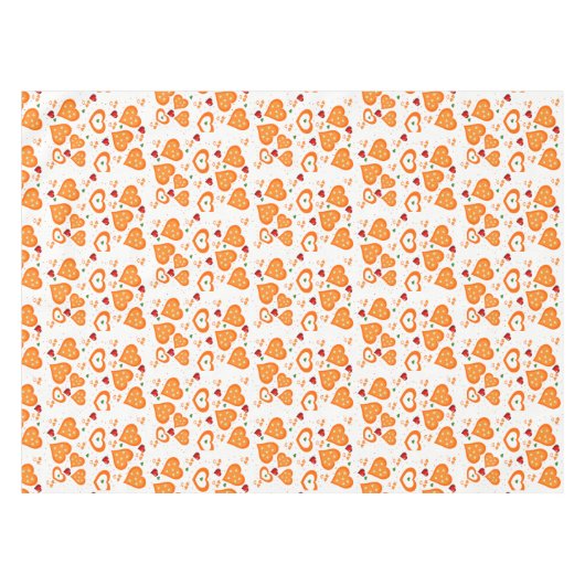 Nappe Coeurs orange (Devant (Horizontal))