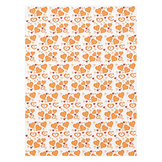 Nappe Coeurs orange (Devant)