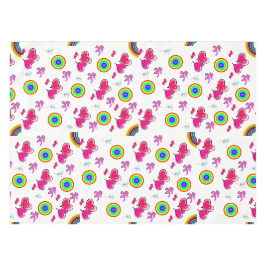 Nappe Coeurs roses (Devant (Horizontal))