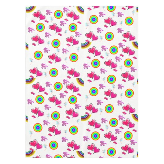 Nappe Coeurs roses (Devant)