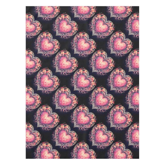 Nappe Cœurs roses (Devant)
