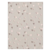 Nappe coeurs roses clairs simples d'amour d'or, neutres (Devant)