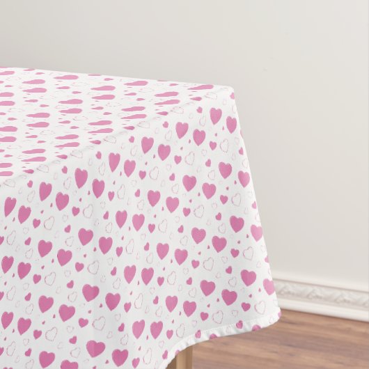 Nappe Coeurs roses mignons motif romantique (In Situ)