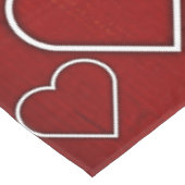 Nappe Coeurs rouge et blanc (Angle)