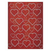 Nappe Coeurs rouge et blanc (Devant)