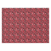 Nappe Coeurs, rouge, noir, blanc, Saint-Valentin. (Devant (Horizontal))