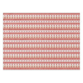 Nappe Coeurs rouges, chèque, Pays des arbres de Noël (Devant (Horizontal))