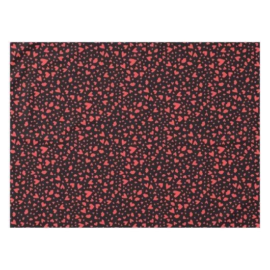 Nappe Coeurs rouges et baisers (Devant (Horizontal))