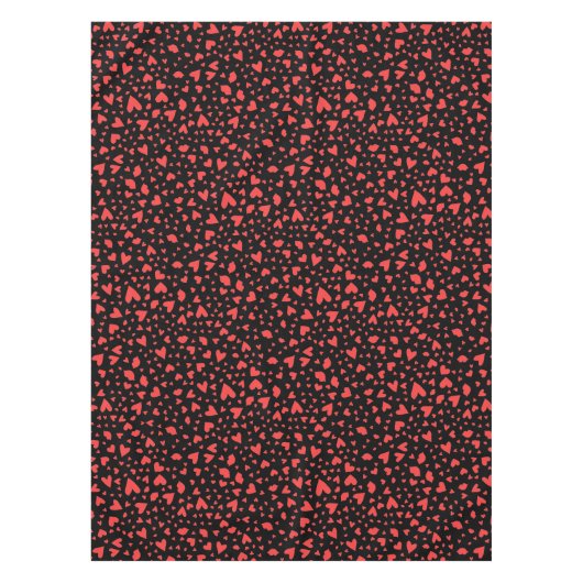 Nappe Coeurs rouges et baisers (Devant)