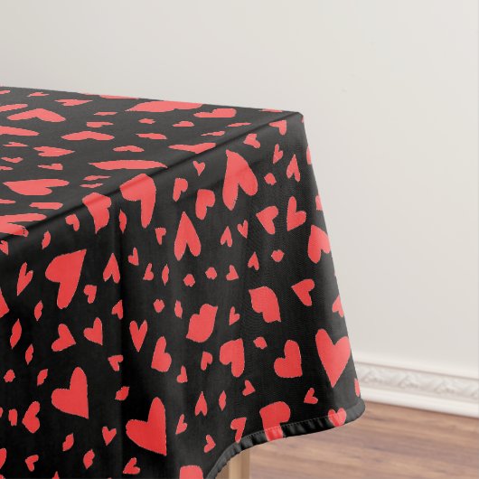Nappe Coeurs rouges et baisers (In Situ)