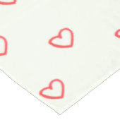 Nappe Coeurs rouges Motif, mignonne, amour (Angle)