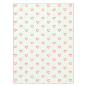 Nappe Coeurs rouges Motif, mignonne, amour (Devant)