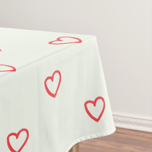 Nappe Coeurs rouges Motif, mignonne, amour (In Situ)