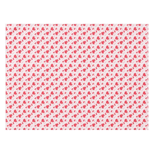 Nappe Coeurs rouges, texte, "aime-toi". (Devant (Horizontal))