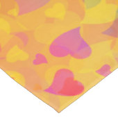 Nappe Coeurs tombants Orange (Angle)