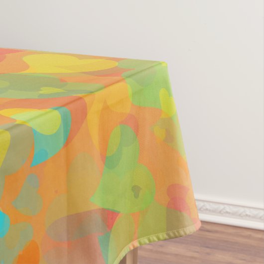 Nappe Coeurs tombants Orange (In Situ)
