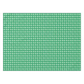 Nappe Coeurs vert et blanc - Motif Jacquard (Devant (Horizontal))