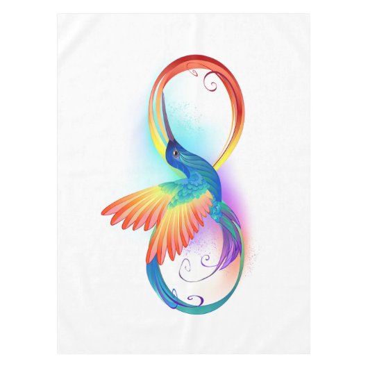 Nappe Colibri arc-en-ciel avec symbole Infinity (Devant)