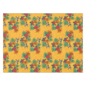 Nappe Colibris et bouquet tropical en jaune (Devant (Horizontal))