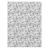 Nappe Colibris et fleurs d'hibiscus b&w (Devant)