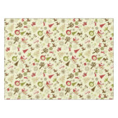 Nappe Collage de Noël rétro (Devant (Horizontal))
