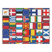 Nappe Collage international du drapeau (Devant (Horizontal))