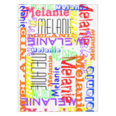 Nappe Collage nommé fait sur commande personnalisé (Devant)