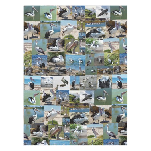 Nappe Collage photo de Pélican, (Devant)