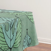 Nappe Collage vert contemporain de Feuilles de mûres (In Situ)
